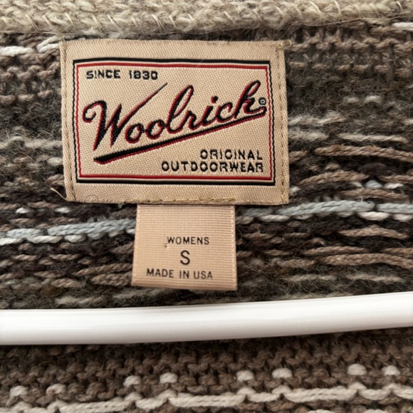 Woolrich Cardigan Womens Small Vintage Wool Fair Isle Nordic Half Zip Birds eye - Picture 3 of 9